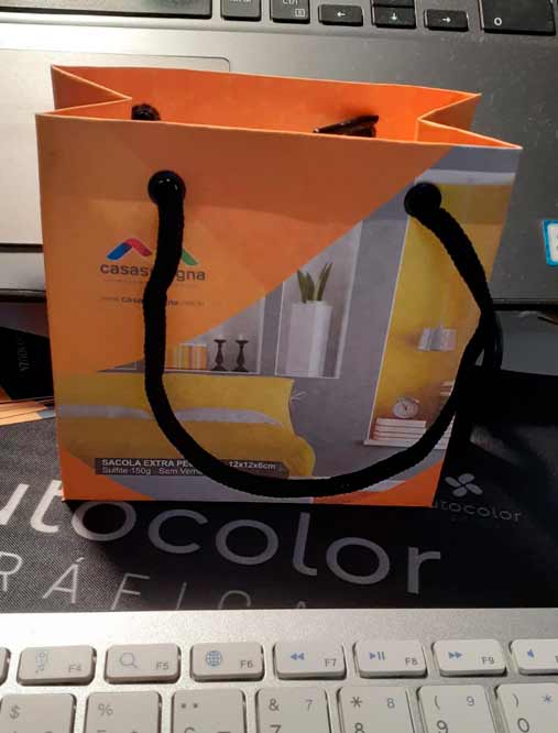 sacola de papel para joias