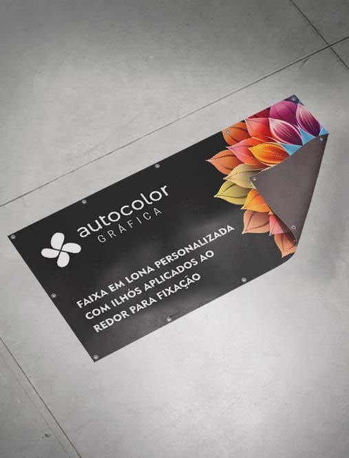 lona com ilhós gráfica rj