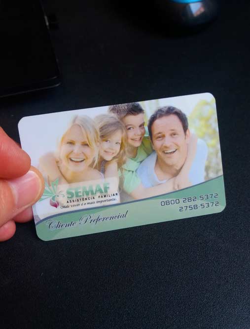 cartão de visita de pvc impressão personalizada