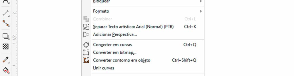 converter textos em curvas