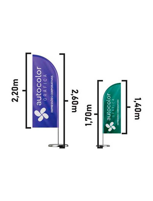 wind banner impressão personalizada medidas