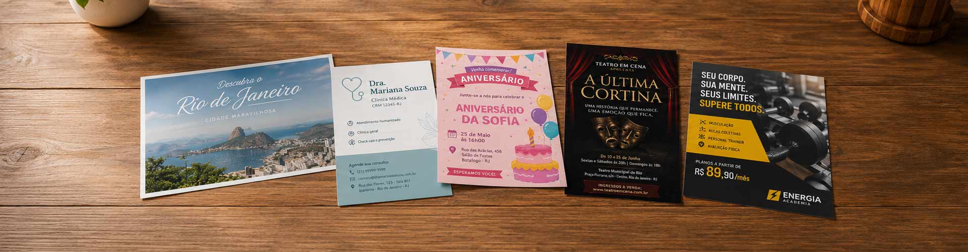 cartão postal personalizado rio de janeiro