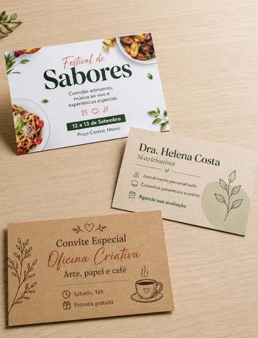 cartão postal personalizado para empresas