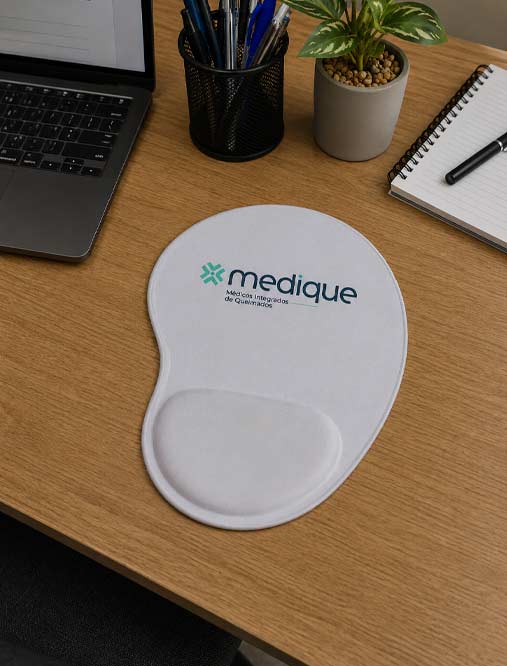Mouse pad personalizado com descanso de punho