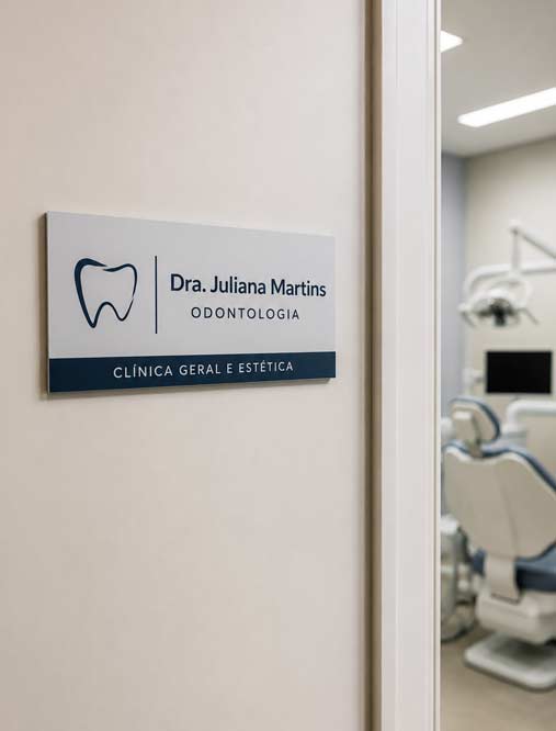 placa para porta personalizada