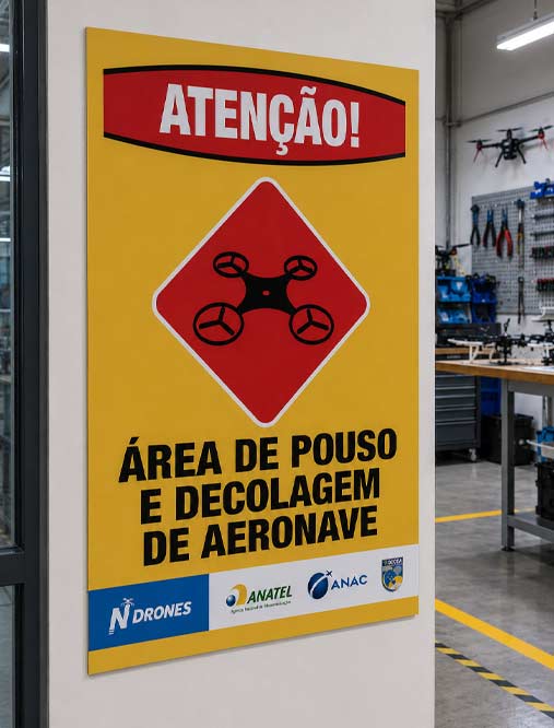 placa de sinalização personalizada