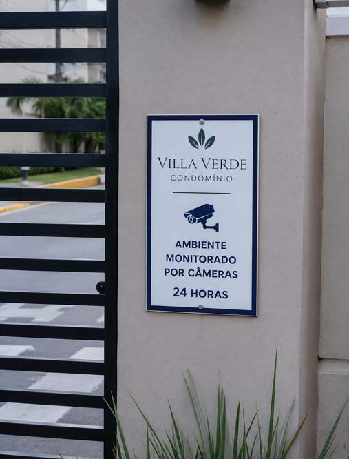 placa para portão personalizada