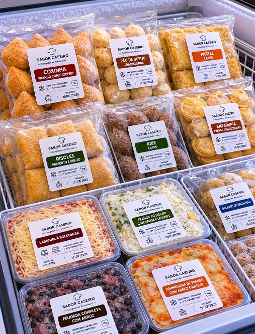 etiqueta para salgados congelados rj