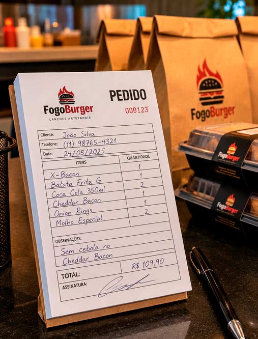 talão de pedido personalizado rio de janeiro