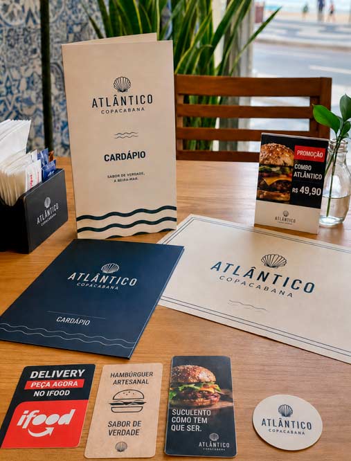 Cardápios e materiais gráficos para restaurantes, bares e cafeterias em Copacabana